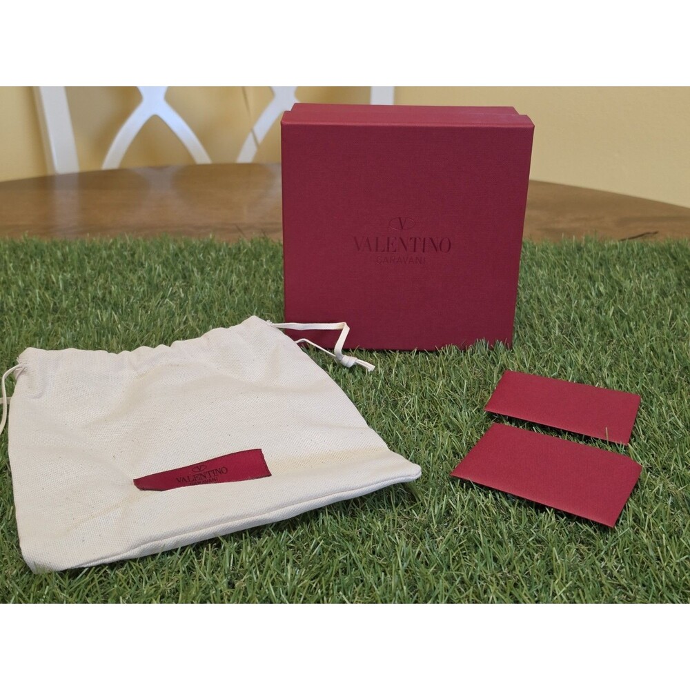 Authentic Valentino Garavani Empty Red Box Gift  6” x 6”x 3" Dust bag 7.75"x7.5"